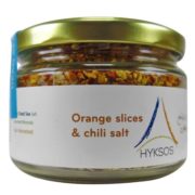 Hyksos Coarse Salt Orange Flakes and Chili Pepper 8.8oz / 250g - Chief Series