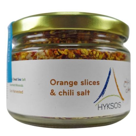 Hyksos Coarse Salt Orange Flakes and Chili Pepper 8.8oz / 250g – Chief Series